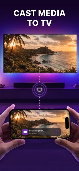 Casting a photo from the iPhone to a television screen